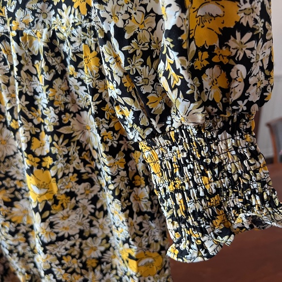 ELLISON High-Neck Ruffled Smock Mini Dress | S - Picture 4 of 11